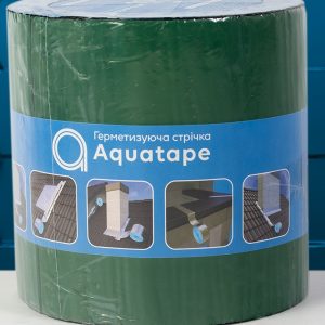 Герметизуюча бітумна стрічка AQUATAPE 100 мм х 3 м зелений