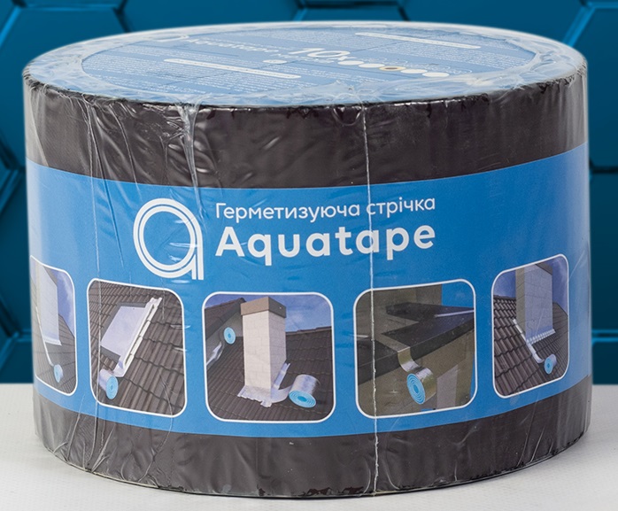 Герметизуюча бітумна стрічка AQUATAPE 100 мм х 10 м коричневий