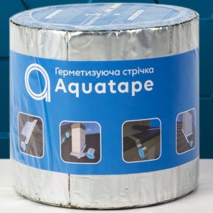 Герметизуюча бітумна стрічка AQUATAPE 50мм х 3м алюміній