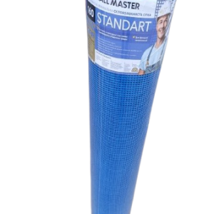 Сітка армуюча зі скловолокна фасадна Синя "WALL MASTER Standart"  50 м, 5х5мм 160гр/кв,м,