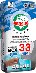 Клей для плитки Anserglob ВСХ-33 25 кг (зимовий)