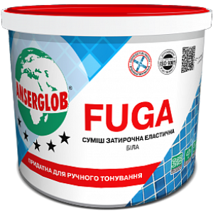Затирка для швів ANSERGLOB Fuga біла 1 кг