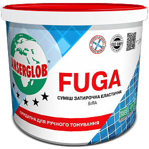Затирка для швів ANSERGLOB Fuga біла 1 кг